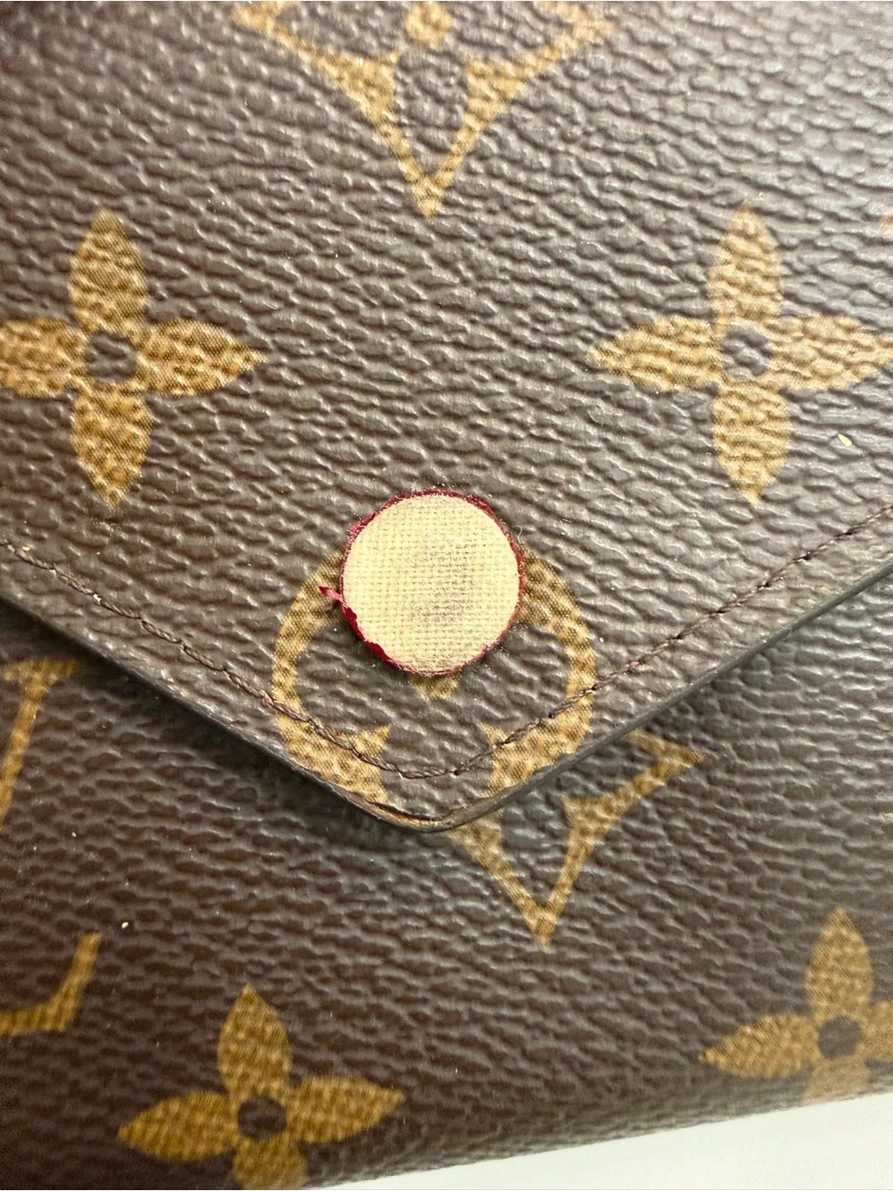 Louis Vuitton Monogram Envelope Compact Wallet in Brown and Gold